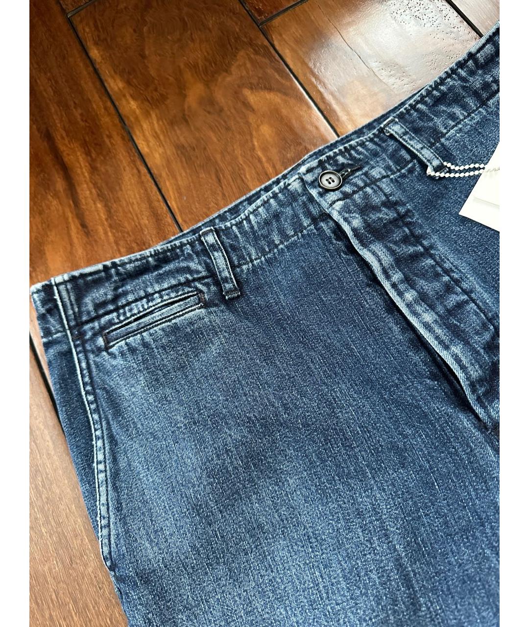 VISVIM Синие хлопковые прямые джинсы, фото 3