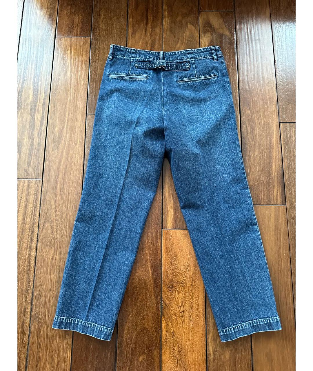 VISVIM Синие хлопковые прямые джинсы, фото 2