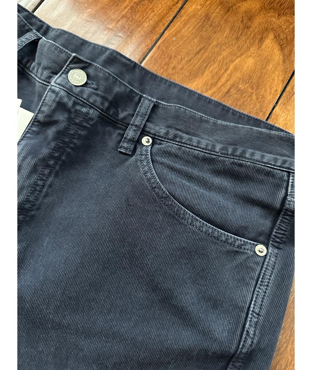 VISVIM Темно-синие хлопковые повседневные брюки, фото 3