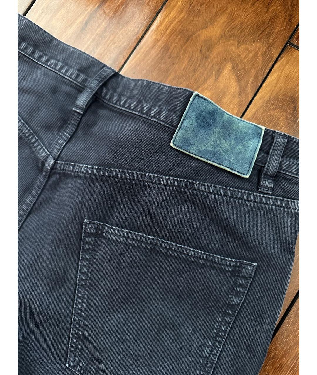 VISVIM Темно-синие хлопковые повседневные брюки, фото 4