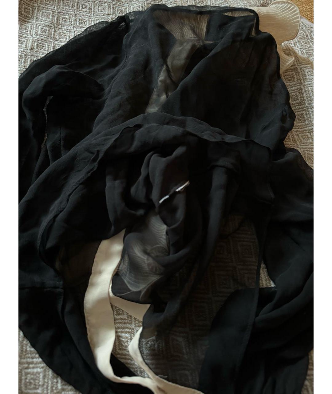 GUCCI Черная шелковая блузы, фото 5