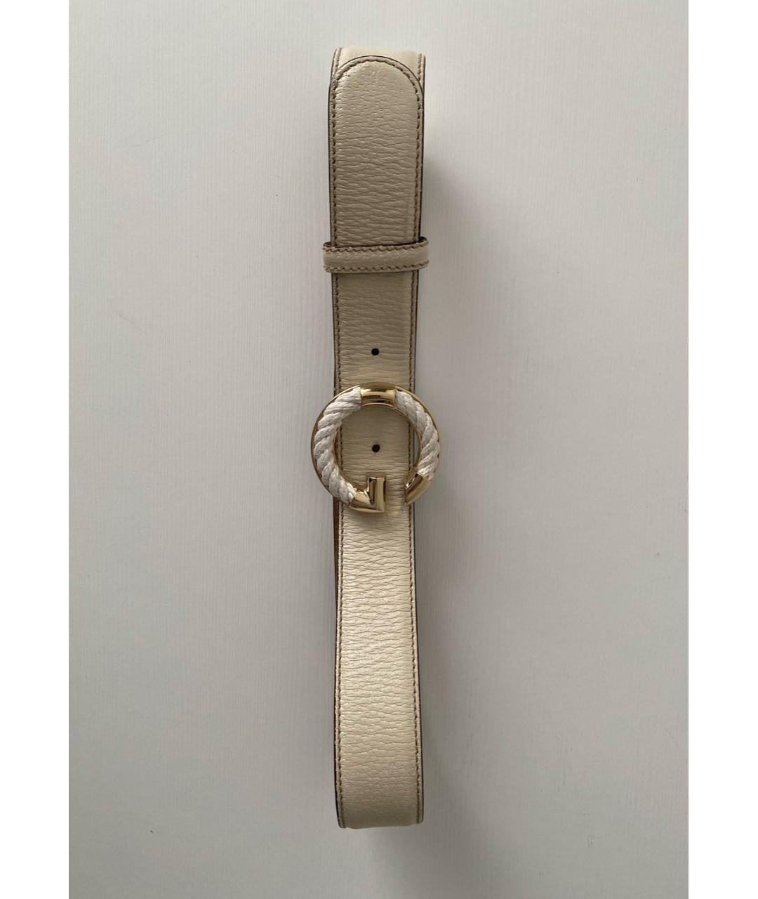 GUCCI Белый кожаный ремень, фото 4