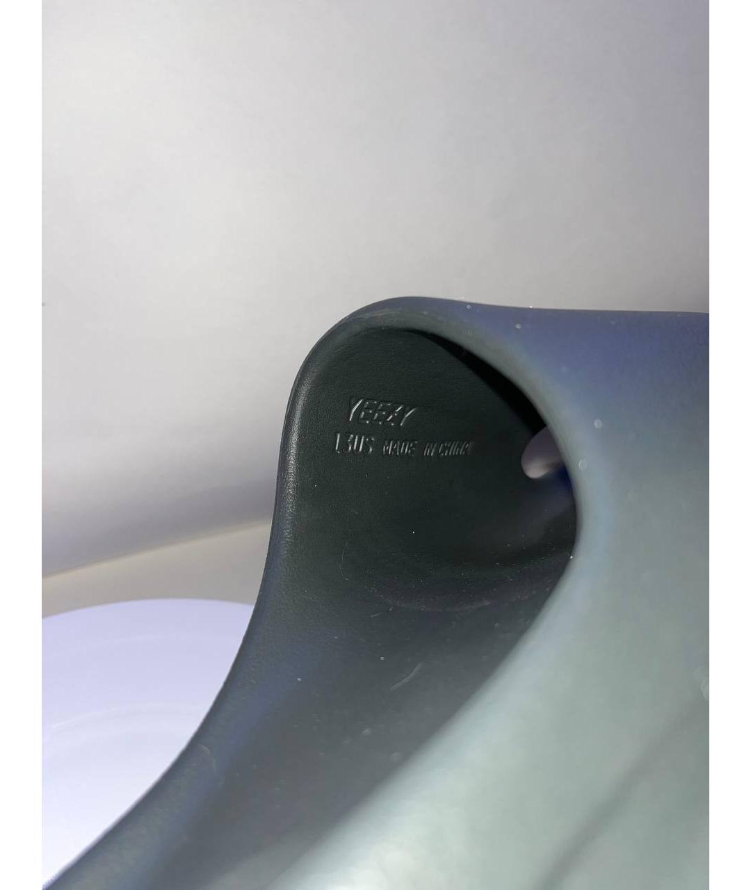 ADIDAS YEEZY Черные шлепанцы, фото 8