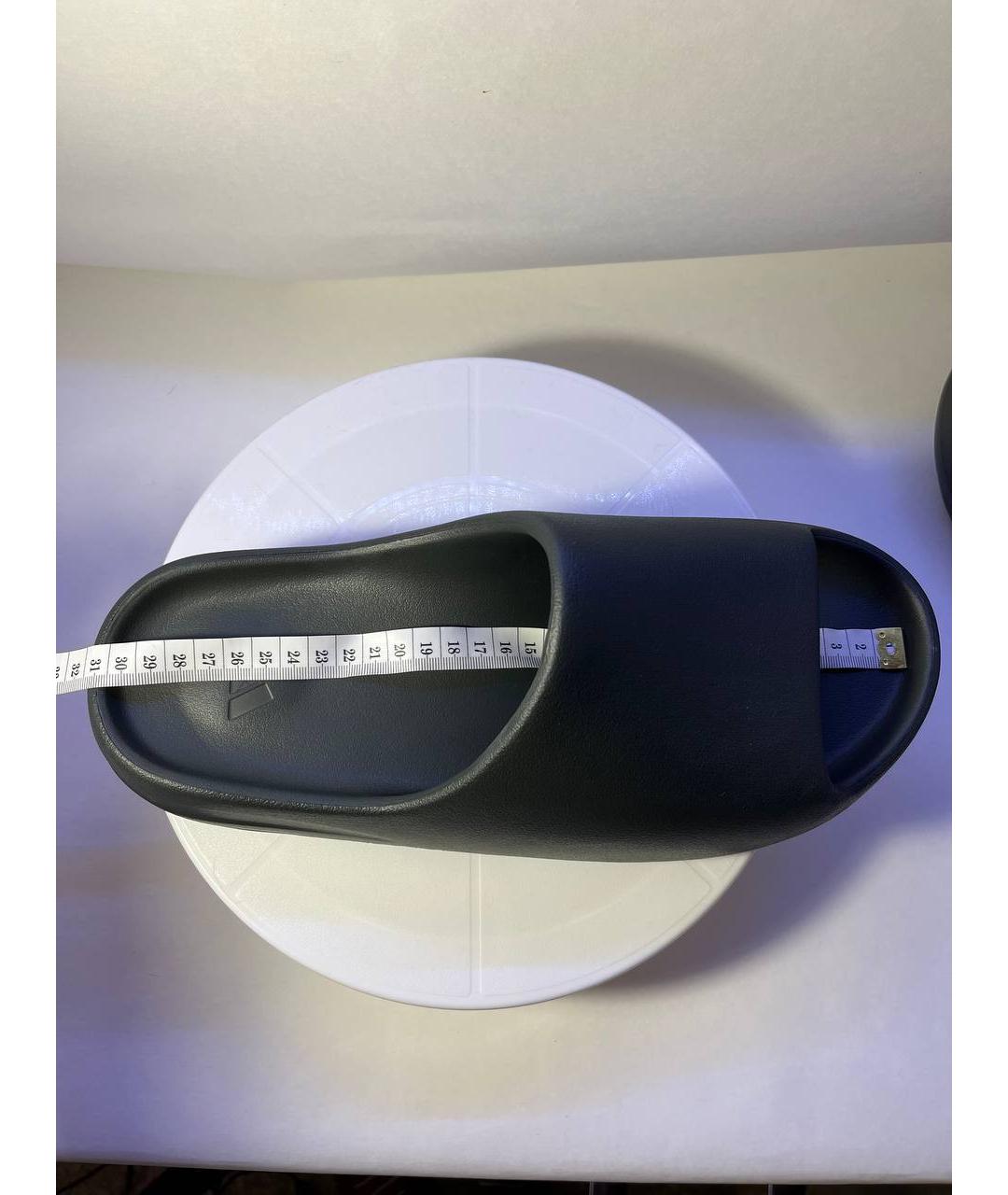 ADIDAS YEEZY Черные шлепанцы, фото 9