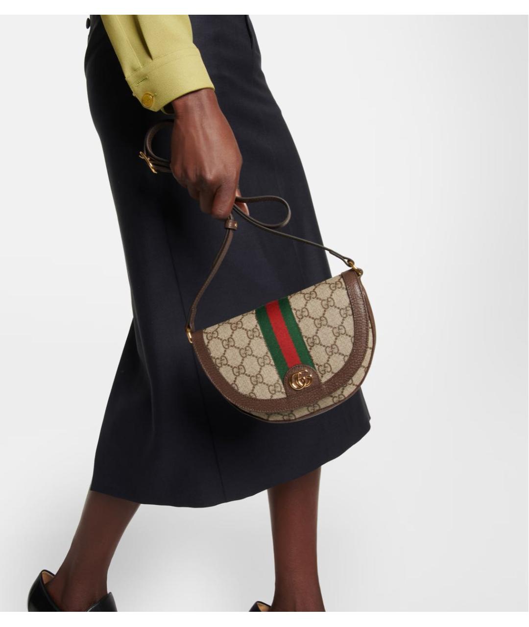 GUCCI Кожаная сумка через плечо, фото 4