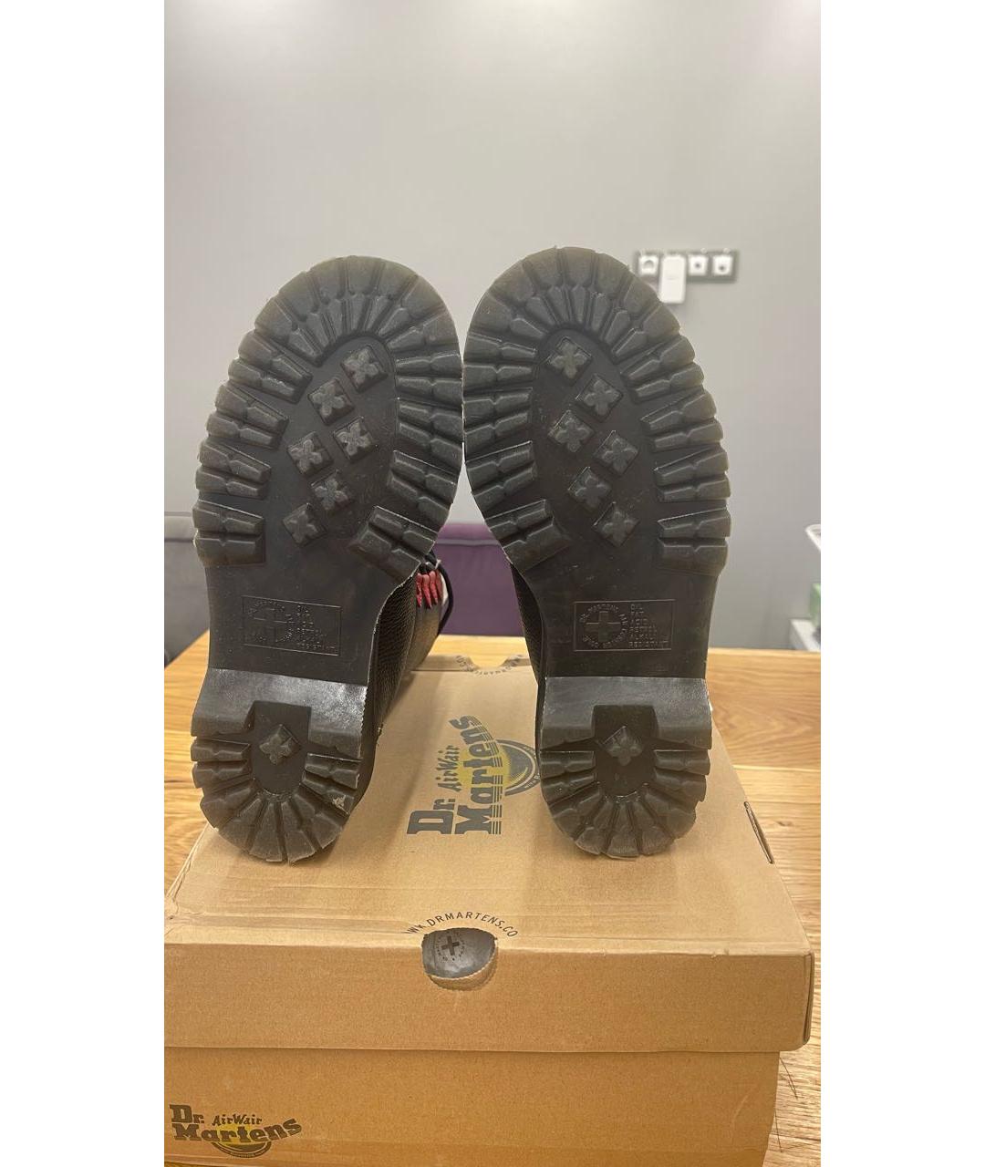 DR. MARTENS Черные кожаные ботинки, фото 8