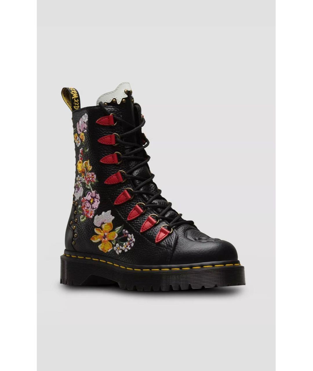 DR. MARTENS Черные кожаные ботинки, фото 2