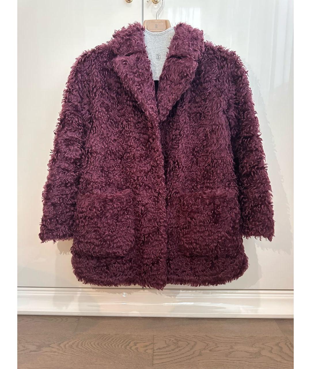 BRUNELLO CUCINELLI Фиолетовое пальто, фото 9