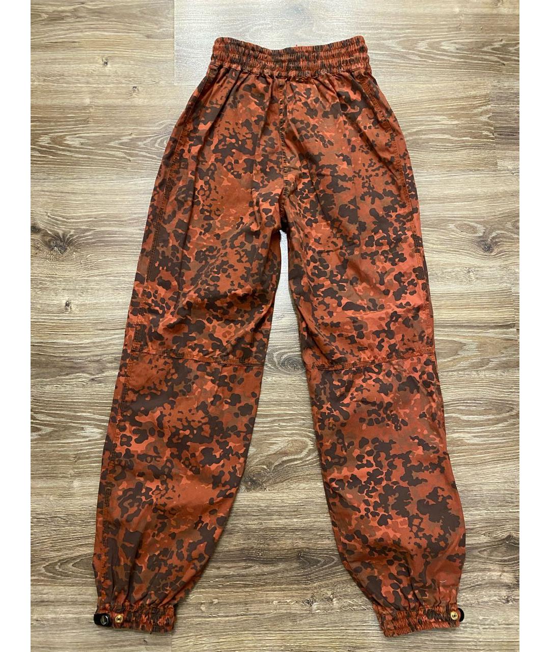 DIESEL Бордовые хлопковые брюки широкие, фото 2