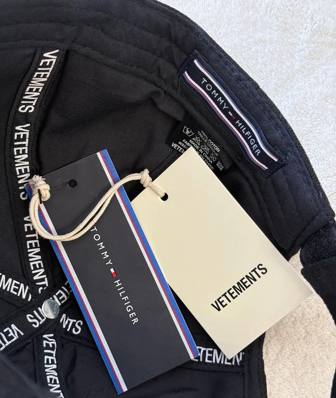 VETEMENTS Черная хлопковая кепка, фото 9
