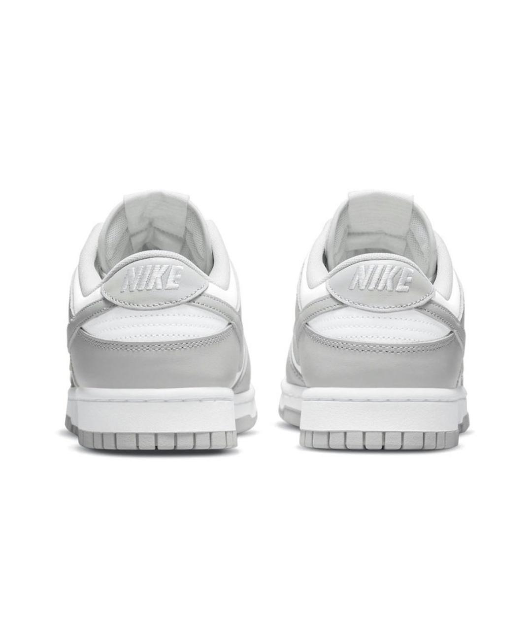 NIKE Серые кожаные низкие кроссовки / кеды, фото 4