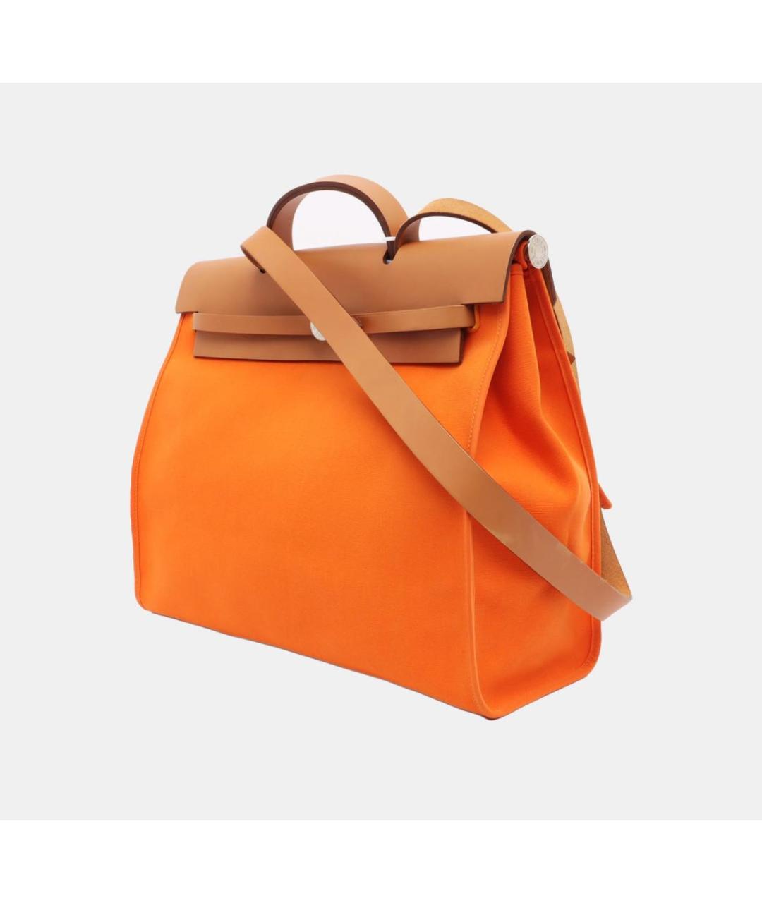 HERMES Оранжевая сумка тоут Herbag для женщин – купить в интернет ...