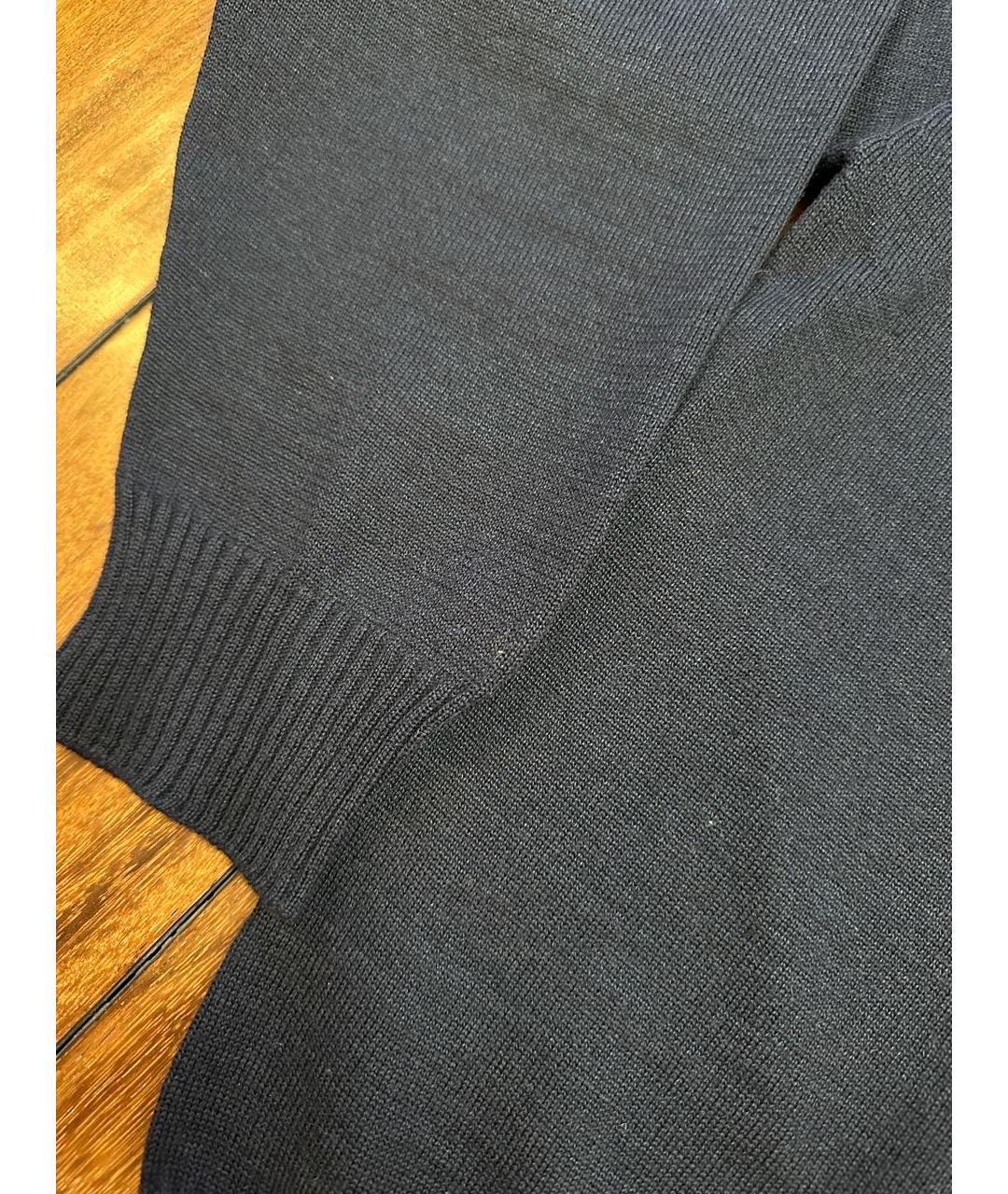 VISVIM Темно-синий шерстяной джемпер / свитер, фото 4