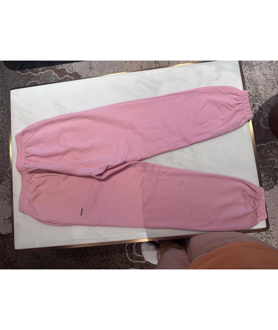 THE PANGAIA Розовые хлопковые спортивные брюки и шорты, фото 2