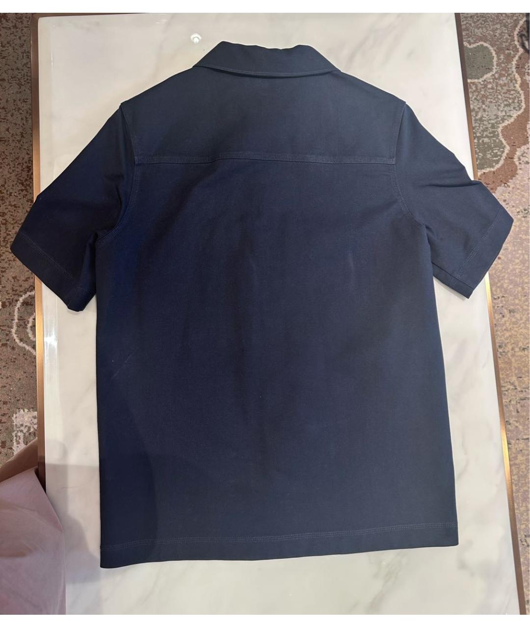 COS Темно-синяя хлопковая кэжуал рубашка, фото 2
