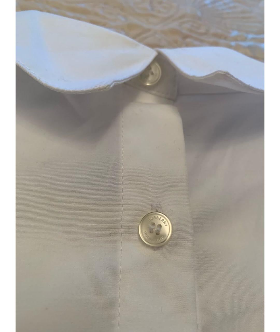 BURBERRY Белая хлопковая рубашка/блузка, фото 7