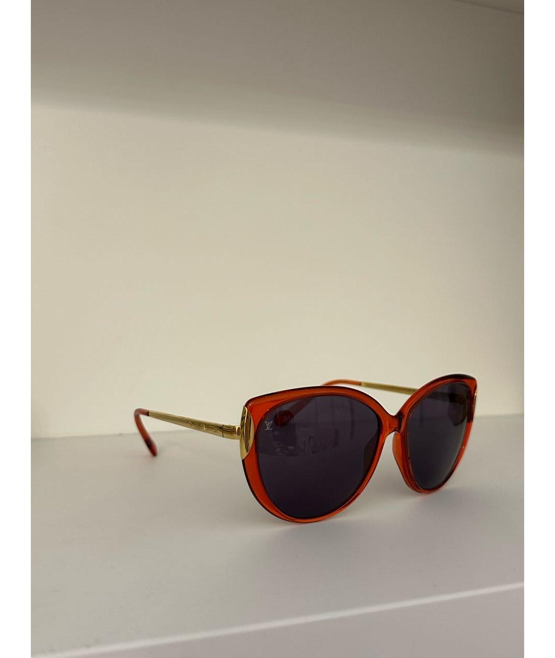 LOUIS VUITTON PRE-OWNED Красные пластиковые солнцезащитные очки, фото 2