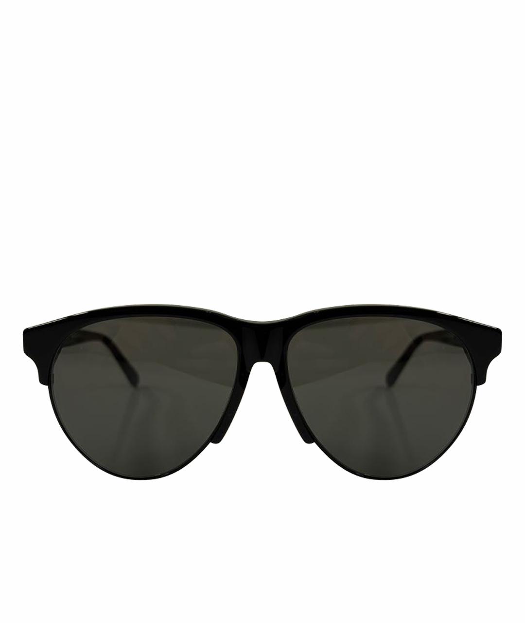 BRIONI Черные пластиковые солнцезащитные очки, фото 1