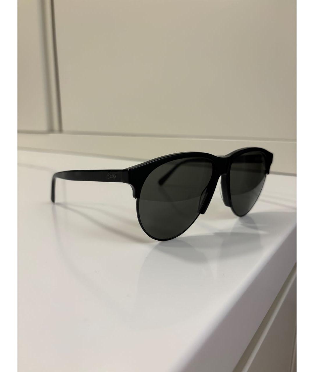 BRIONI Черные пластиковые солнцезащитные очки, фото 2
