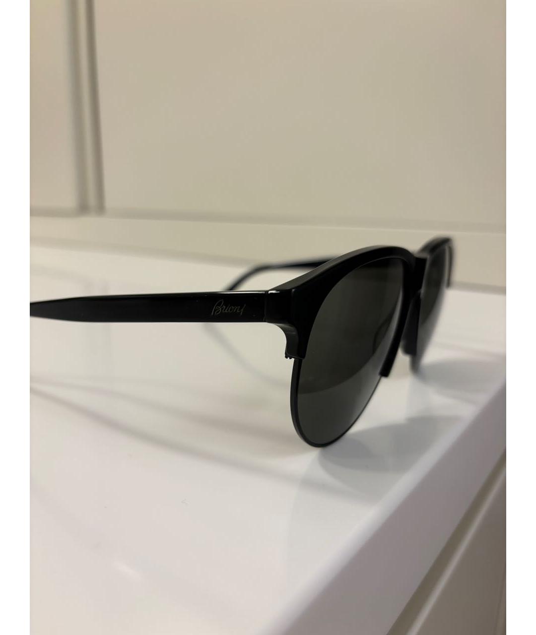 BRIONI Черные пластиковые солнцезащитные очки, фото 3