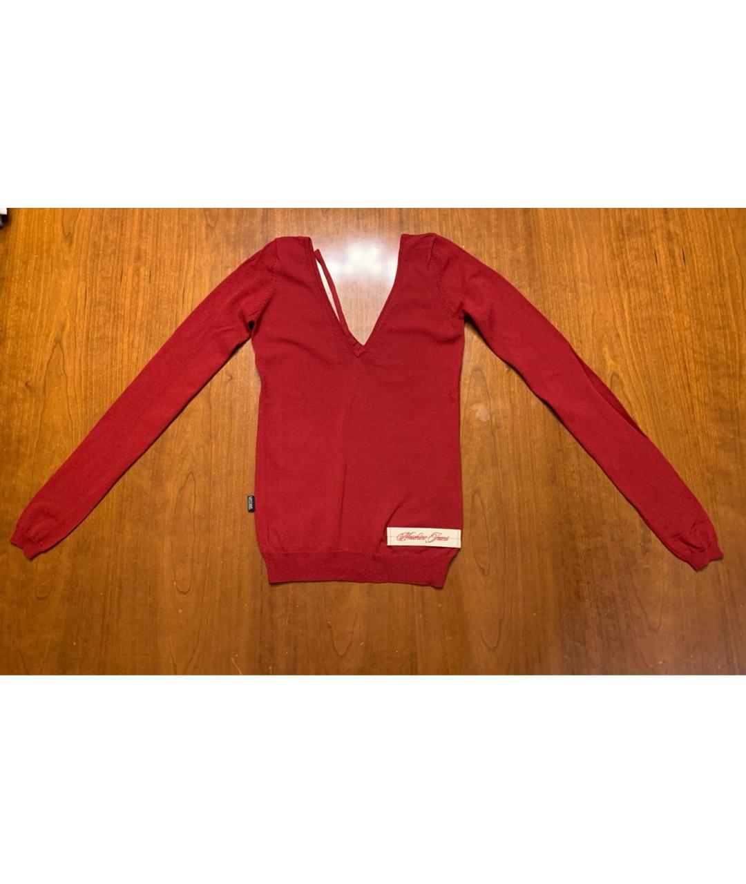 MOSCHINO Красный вискозный джемпер / свитер, фото 5