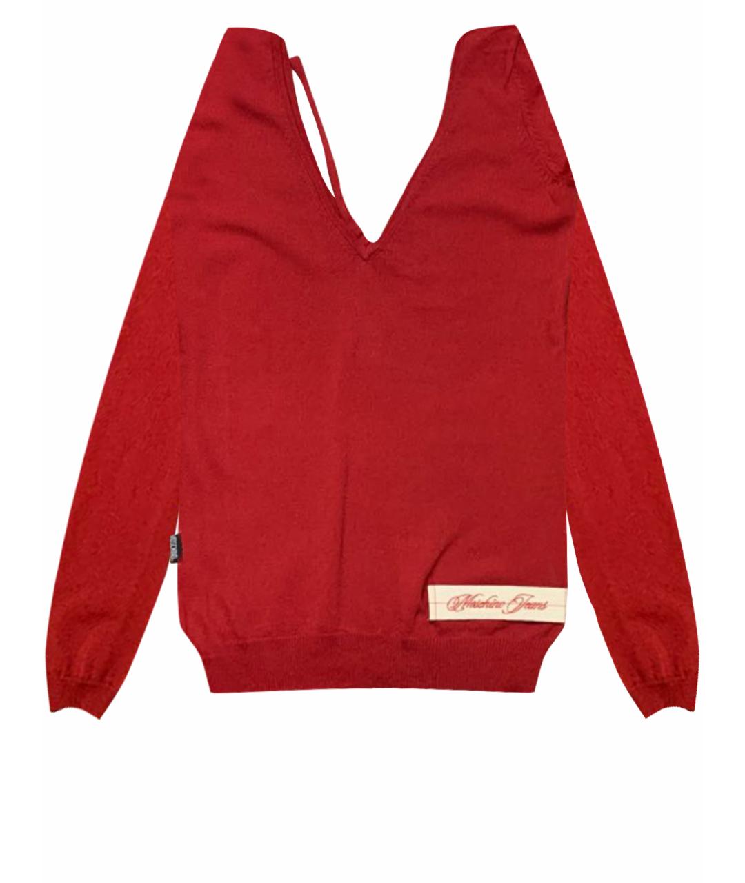 MOSCHINO Красный вискозный джемпер / свитер, фото 1