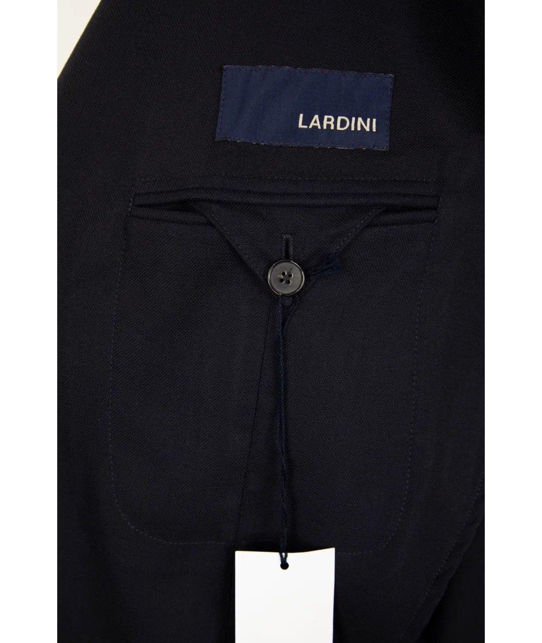 LARDINI Черный шерстяной пиджак, фото 4