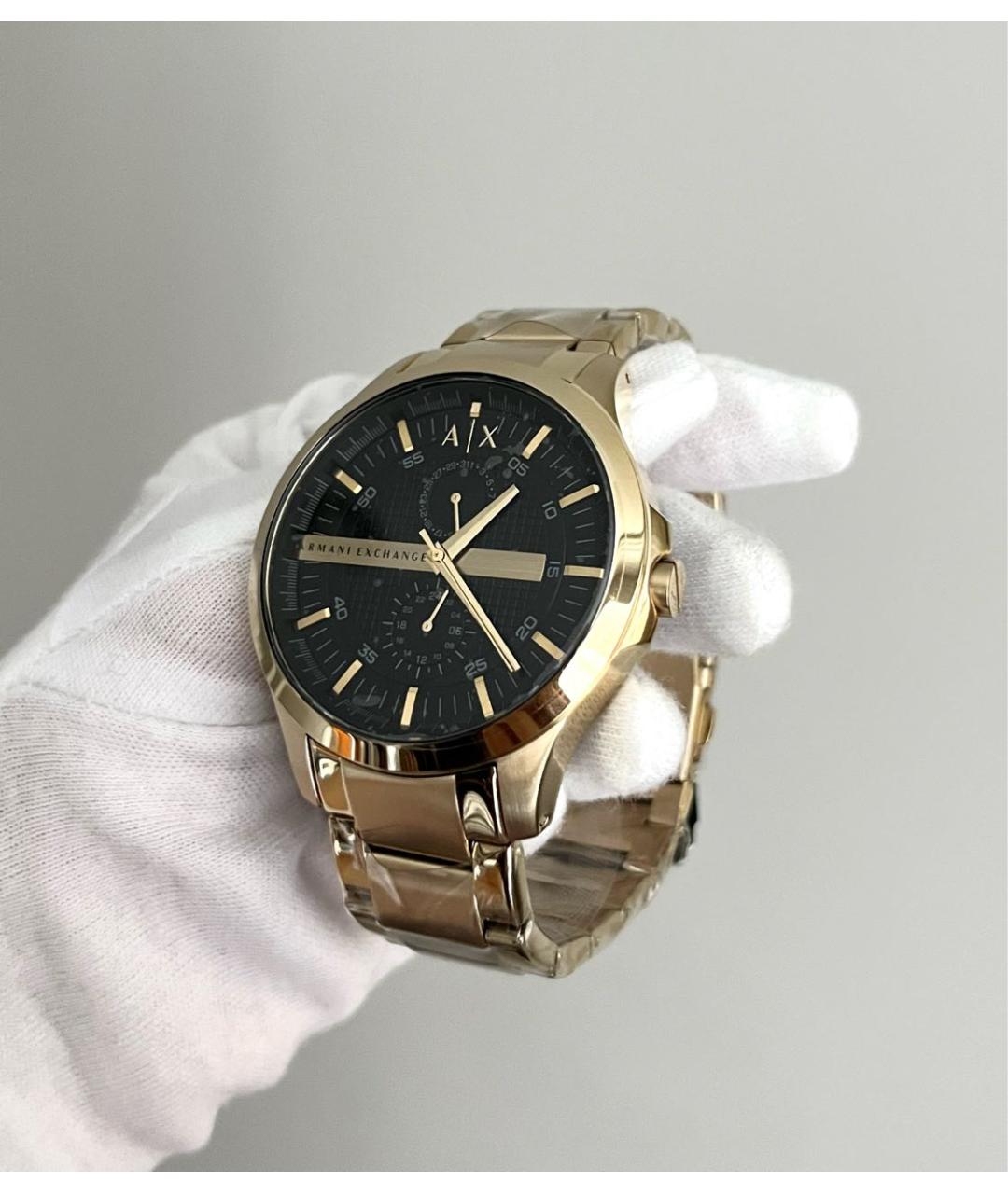 ARMANI EXCHANGE Золотые стальные часы, фото 3