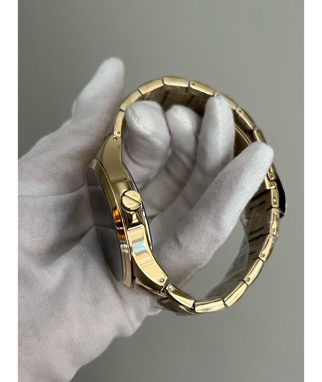 ARMANI EXCHANGE Золотые стальные часы, фото 4