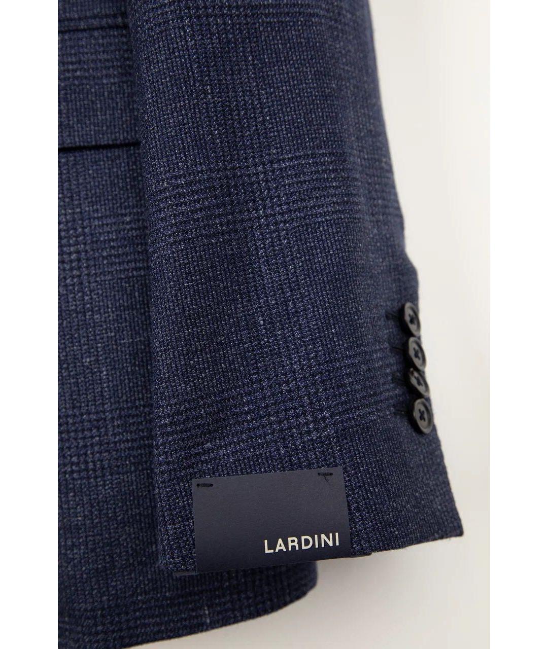 LARDINI Синий шерстяной пиджак, фото 6