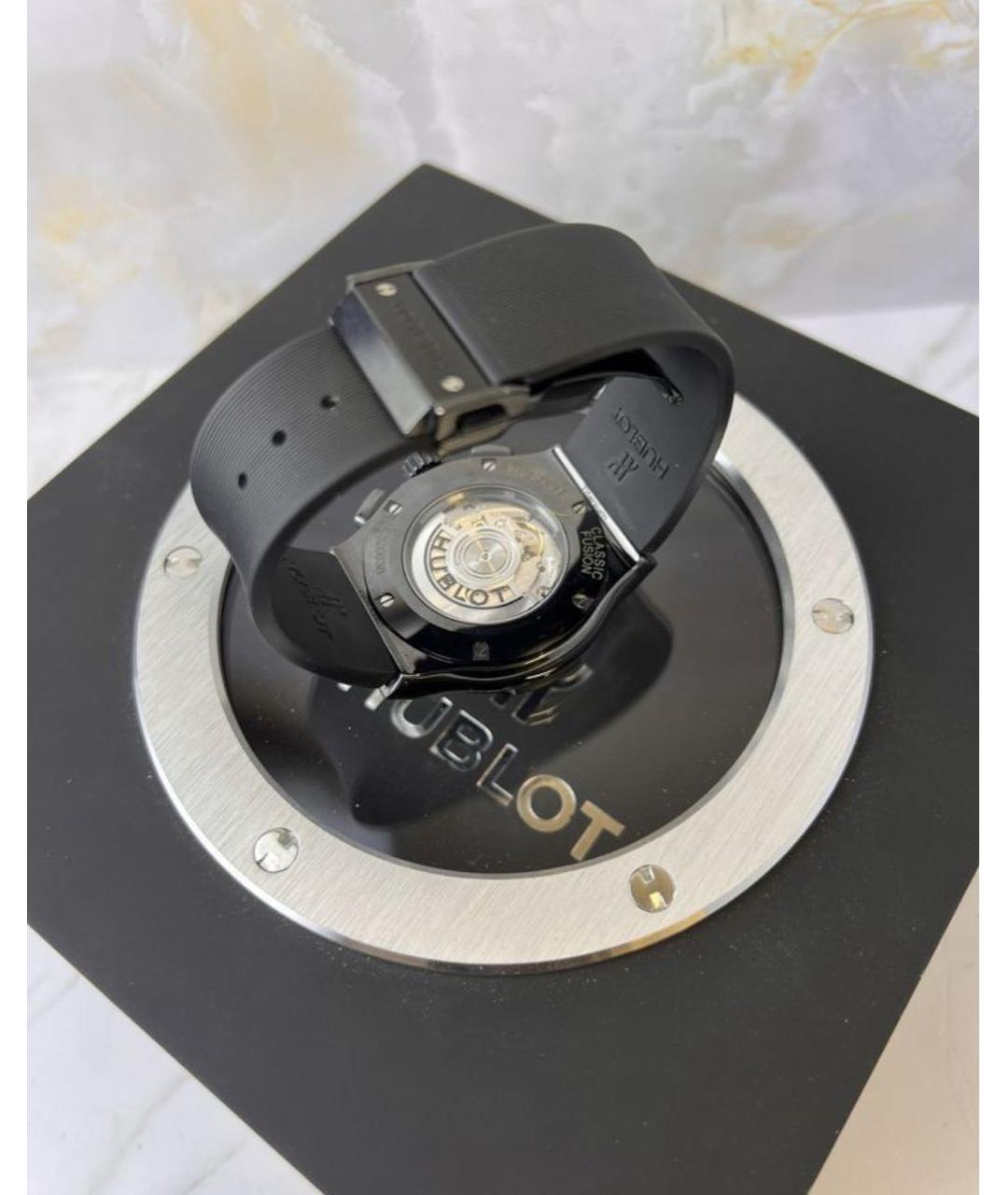 HUBLOT Черные керамические часы, фото 4