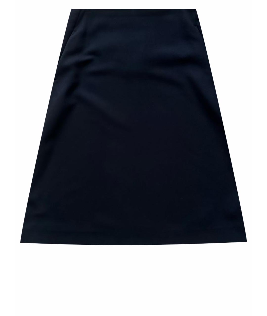 COS Синяя вискозная юбка миди, фото 1