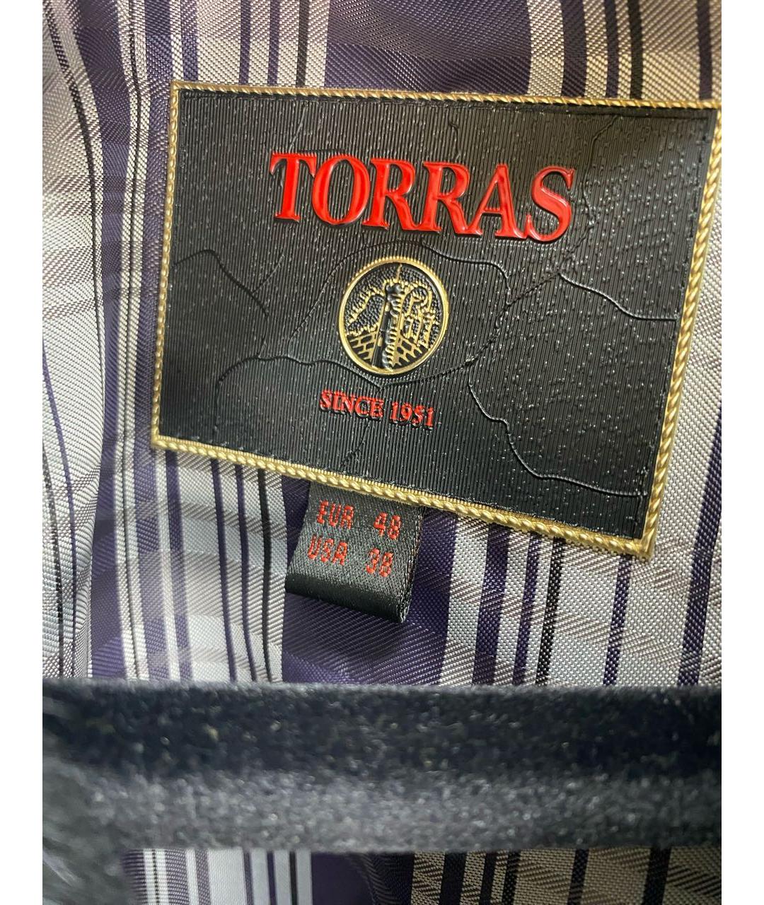 TORRAS Черное кашемировое пальто, фото 7