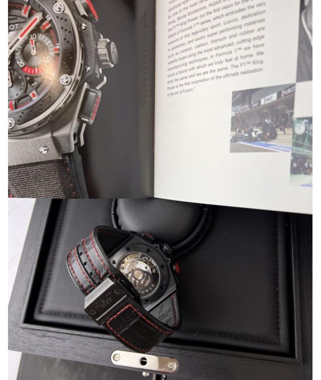 HUBLOT Черные керамические часы, фото 6