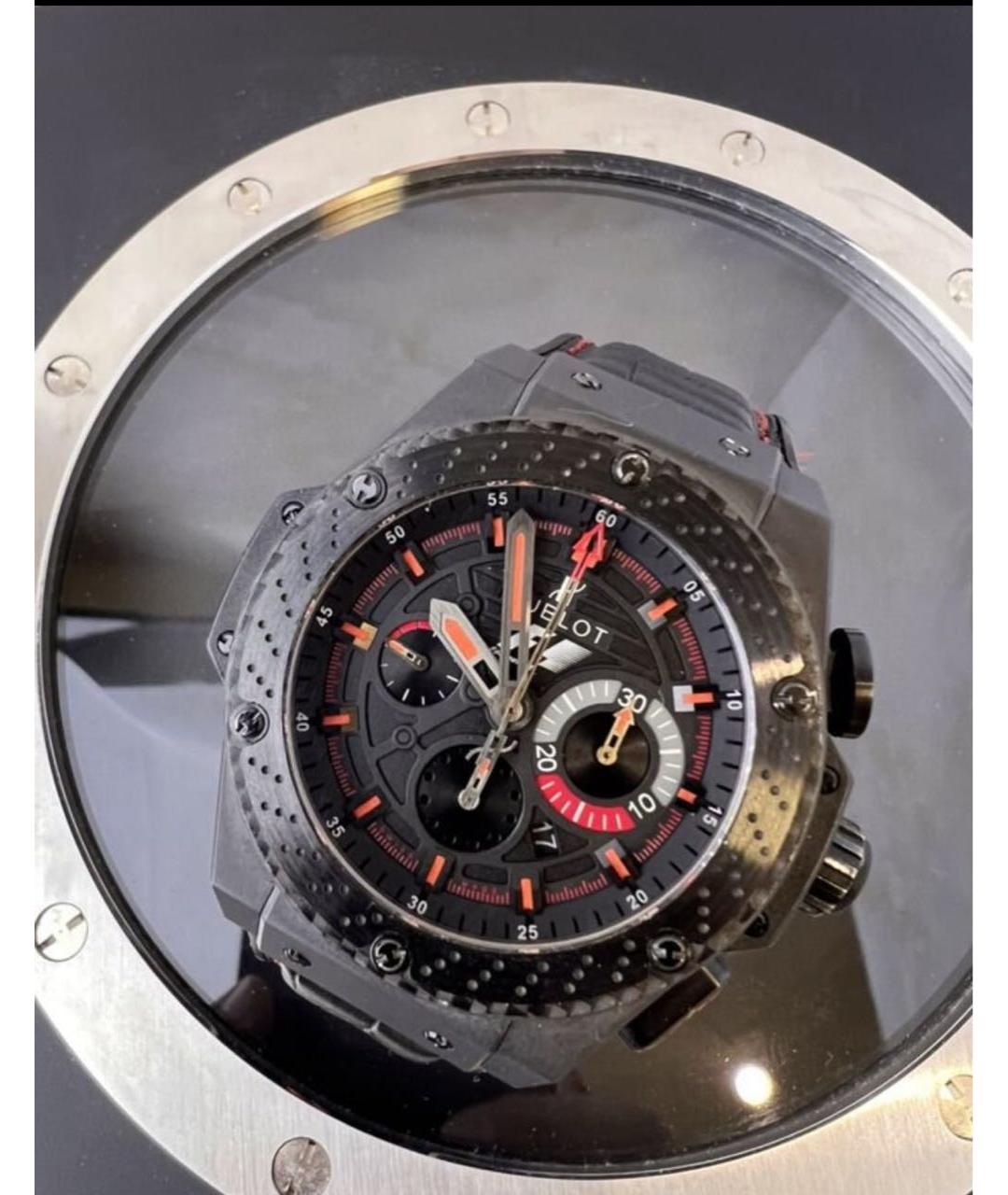 HUBLOT Черные керамические часы, фото 4