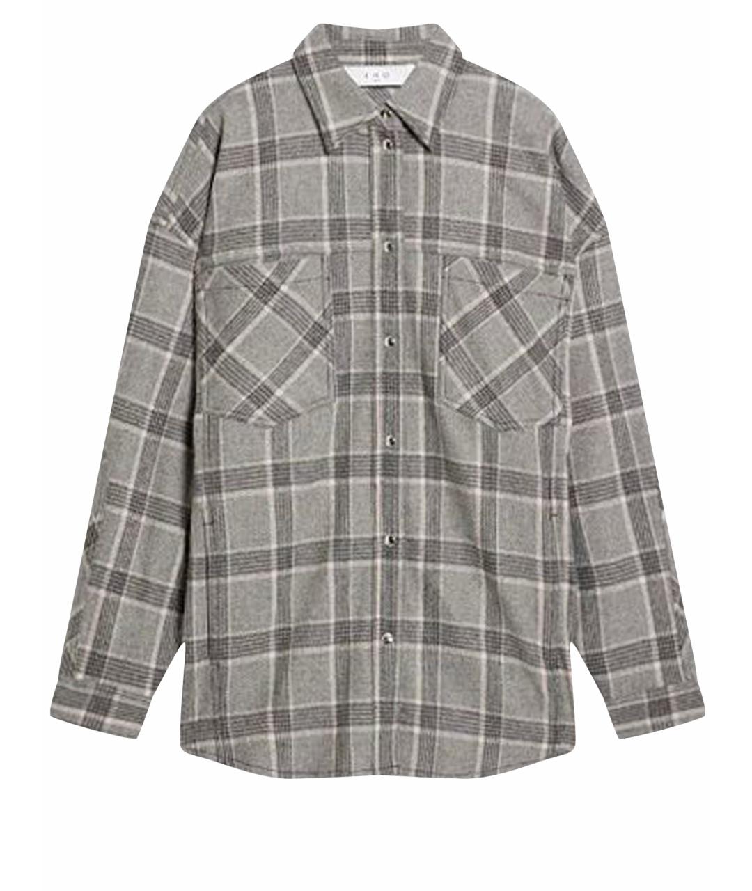 IRO Серая шерстяная рубашка, фото 1