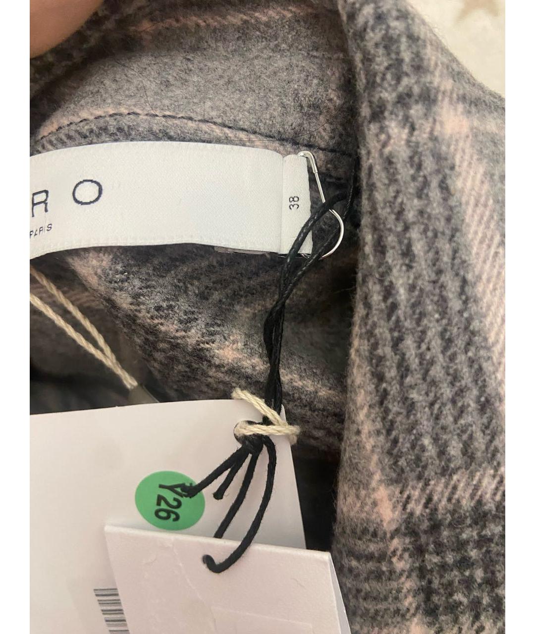 IRO Серая шерстяная рубашка, фото 5
