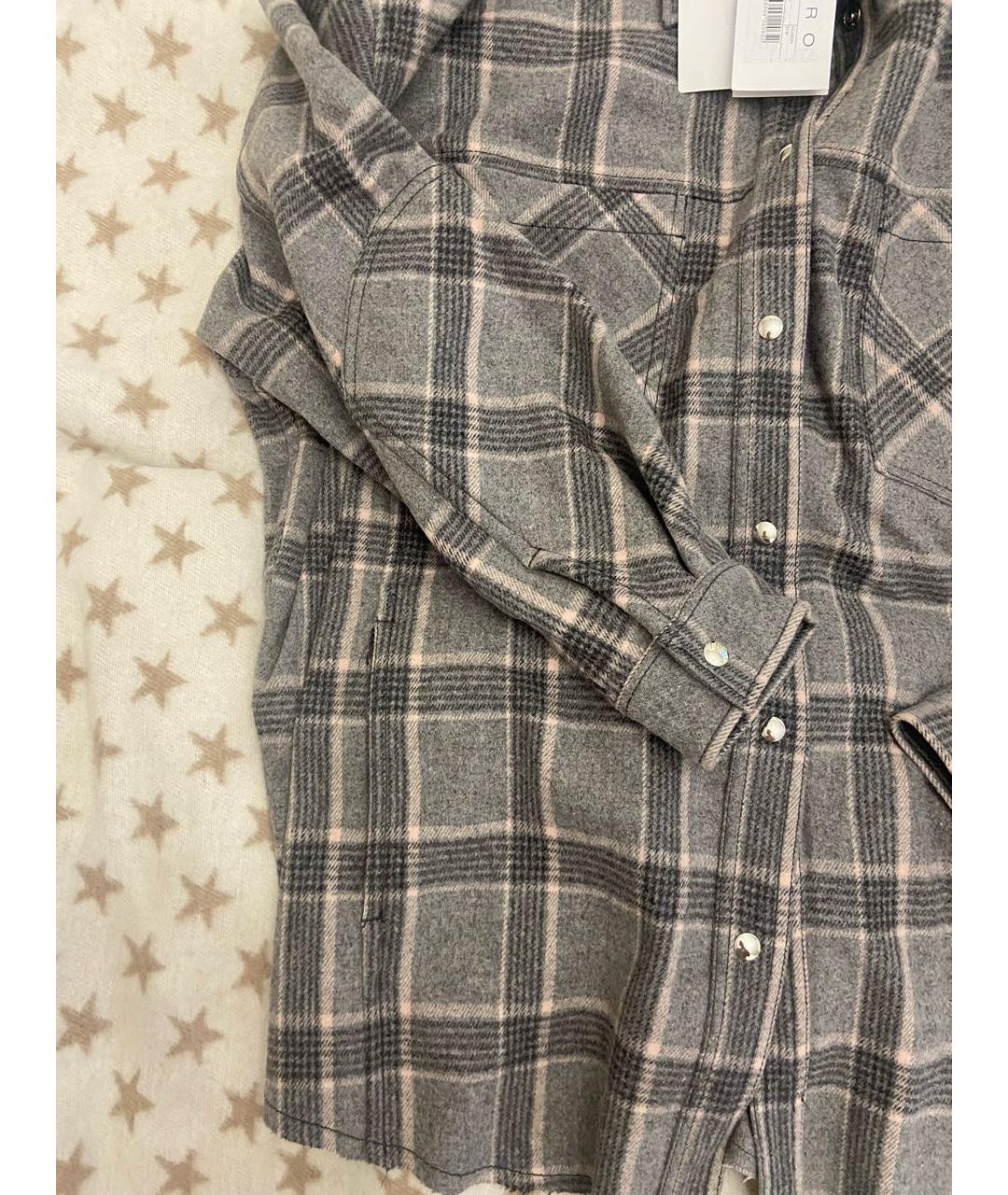 IRO Серая шерстяная рубашка, фото 6