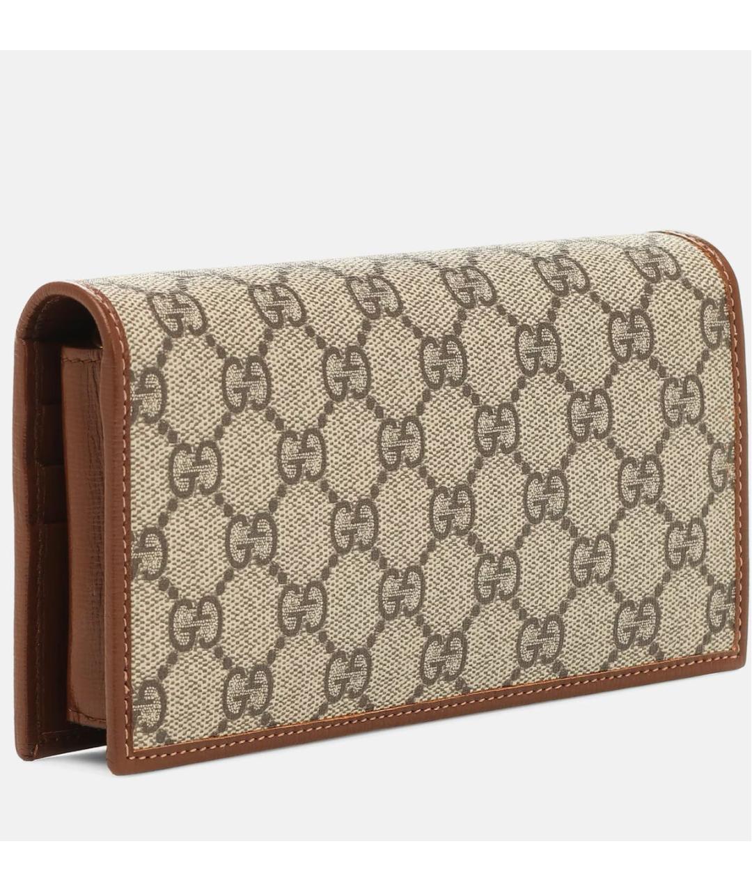 GUCCI Коричневая кожаная сумка через плечо, фото 2