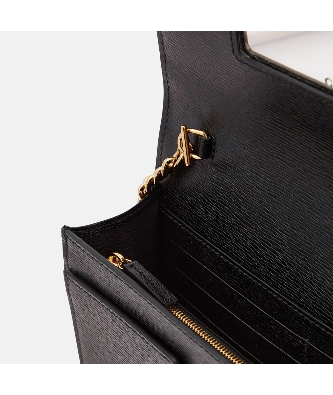 GUCCI Черная кожаная сумка через плечо, фото 3