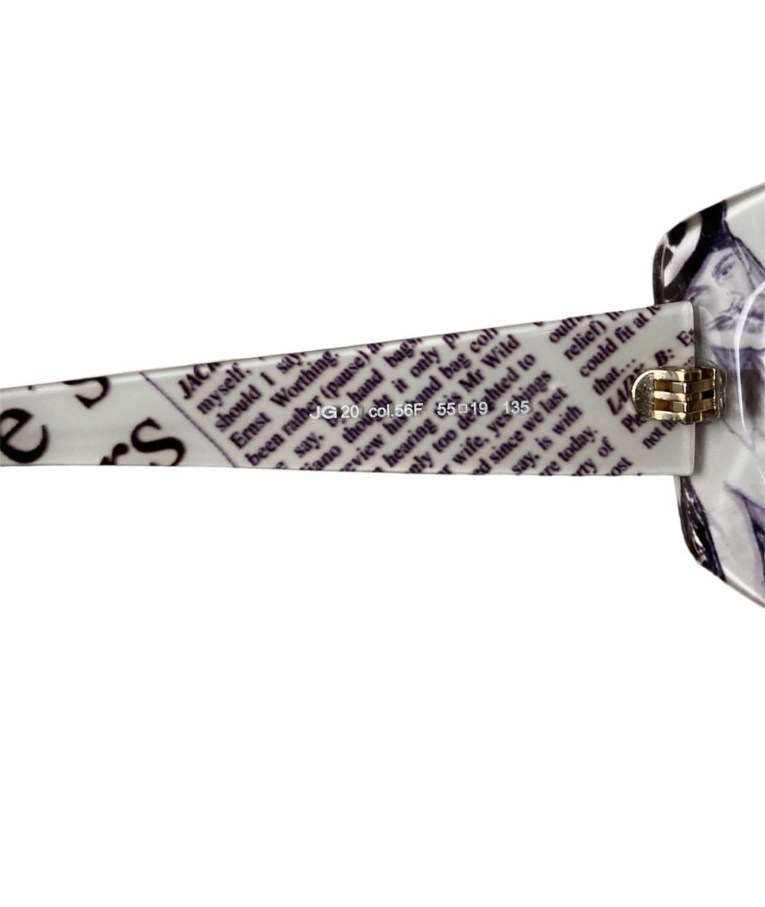 JOHN GALLIANO Коричневые пластиковые солнцезащитные очки, фото 4