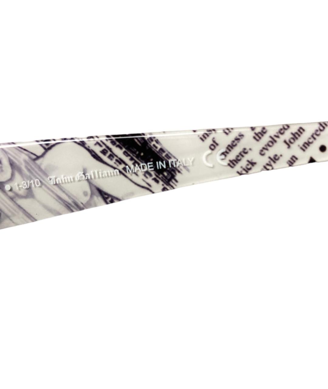 JOHN GALLIANO Коричневые пластиковые солнцезащитные очки, фото 5