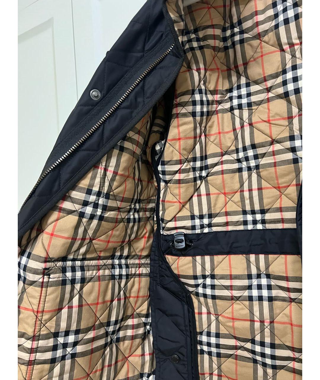 BURBERRY Черная хлопковая куртка, фото 4