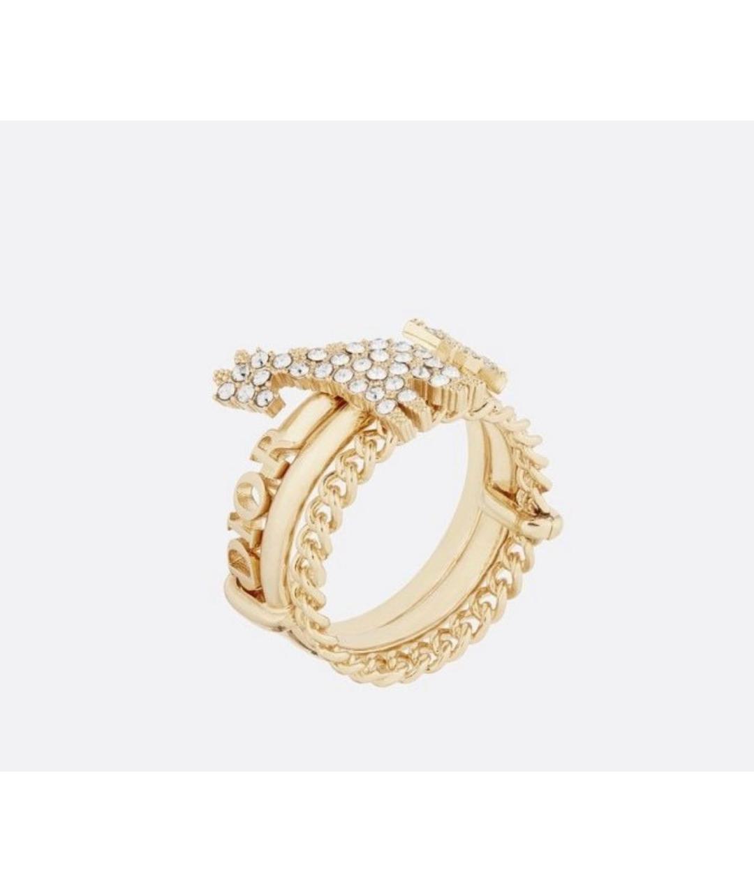 CHRISTIAN DIOR PRE-OWNED Золотое латунное кольцо, фото 5