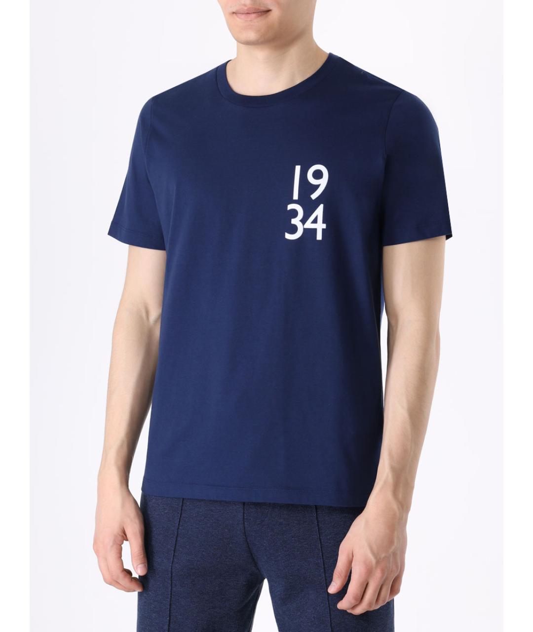 CANALI Синяя футболка, фото 4