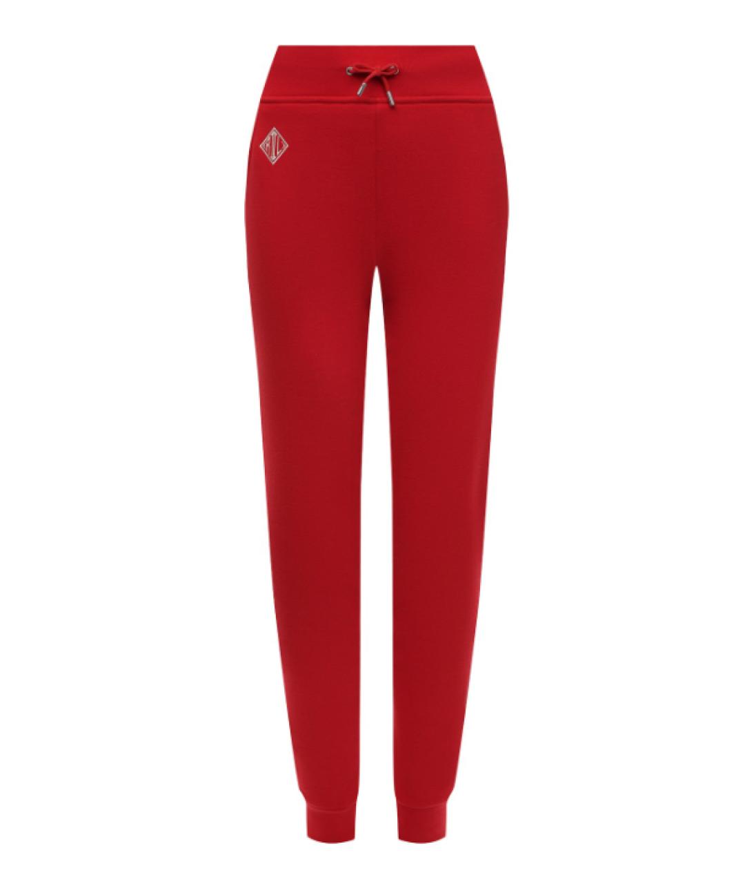 RALPH LAUREN PURPLE LABEL Красные хлопковые спортивные брюки и шорты, фото 1
