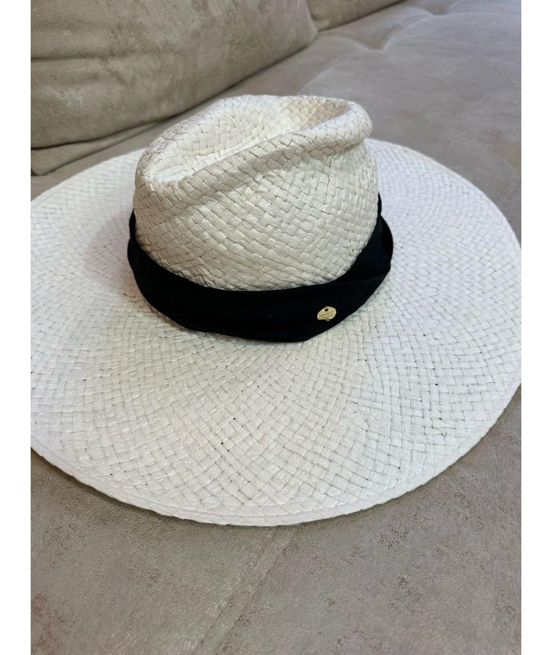 MELISSA ODABASH Белая соломенная шляпа, фото 2