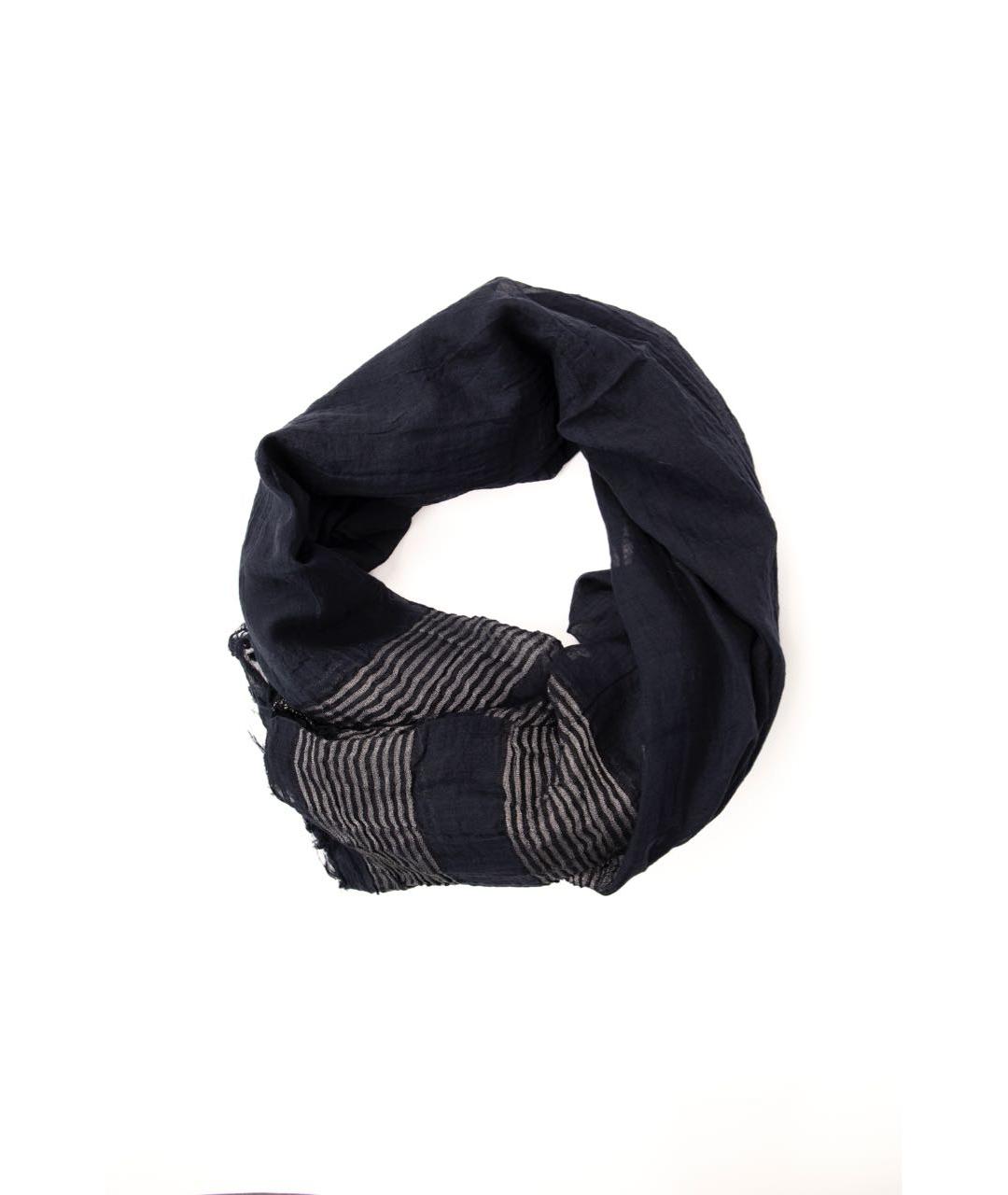 PESERICO Темно-синий хлопковый платок, фото 2