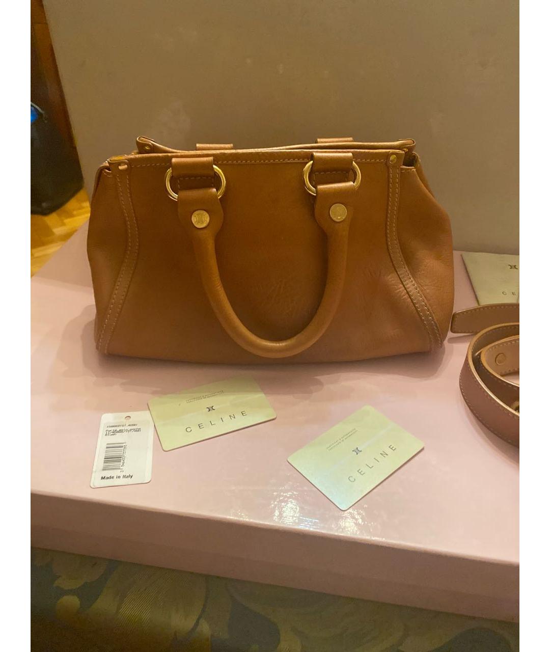 CELINE PRE-OWNED Кожаная сумка с короткими ручками, фото 3