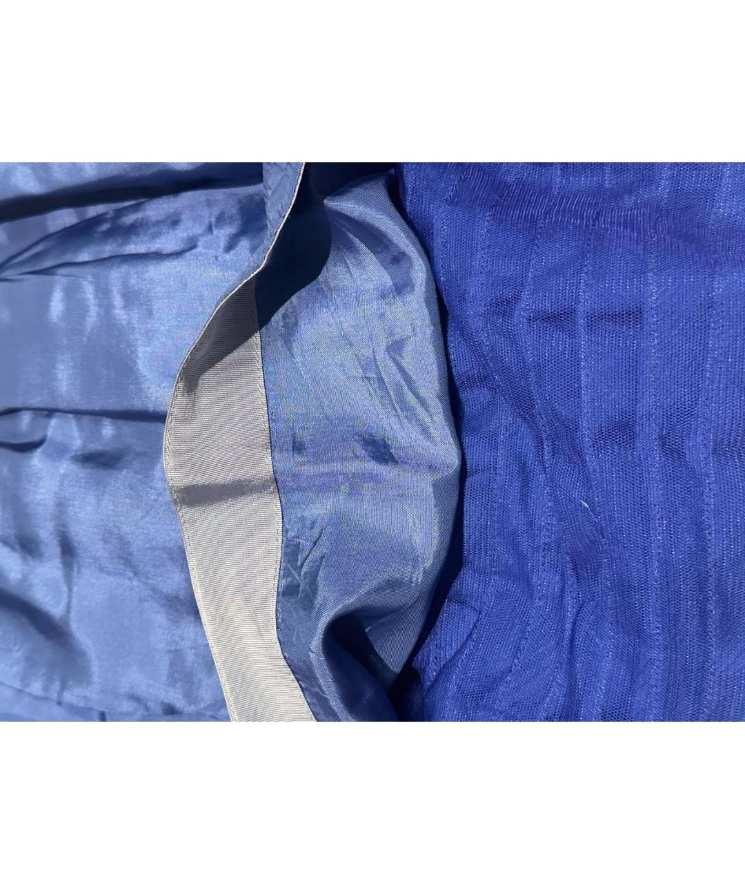 MI MI SOL Синяя полиэстеровая юбка, фото 3